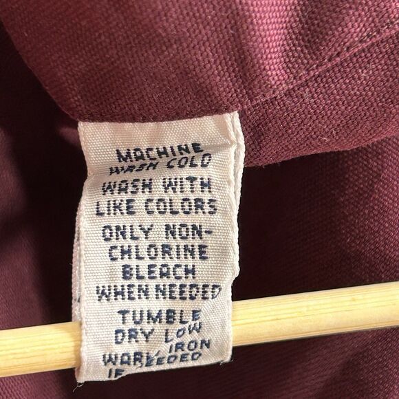 VTG Ralph Lauren Classic Fit Button Down Mens XL Shirt‎ Red Burgundy - Picture 10 of 13